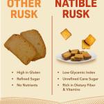 Natible Foxtail Millet Rusk I Healthy Diet Toast I No Maida No Refined Sugar I grocery