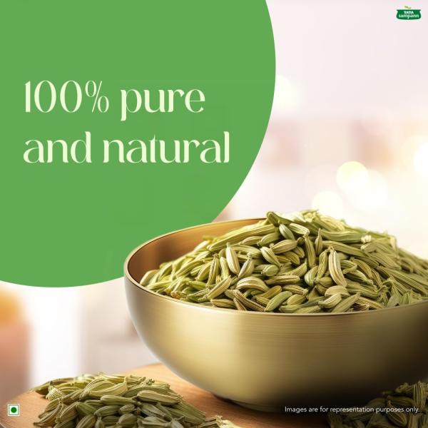 Tata Sampann Fennel Seed (Saunf), Whole Spices, Natural Oils*, Rich Aroma, 200g GROCERY