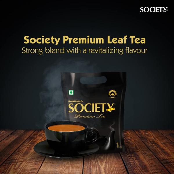 Society Premium Tea | Premium Leaf Tea | Strong & Robust Blend | Kadak Chai | Special blend from Finest tea gardens of Assam | 1 kg pack GROCERY