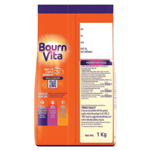 Bournvita Chocolate Nutrition Drink, 1 kg Pouch grocery