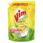 Vim Dishwash Liquid 3.2L pouch | Removes 100+ Odours & Grease in 1 wash GROCERY