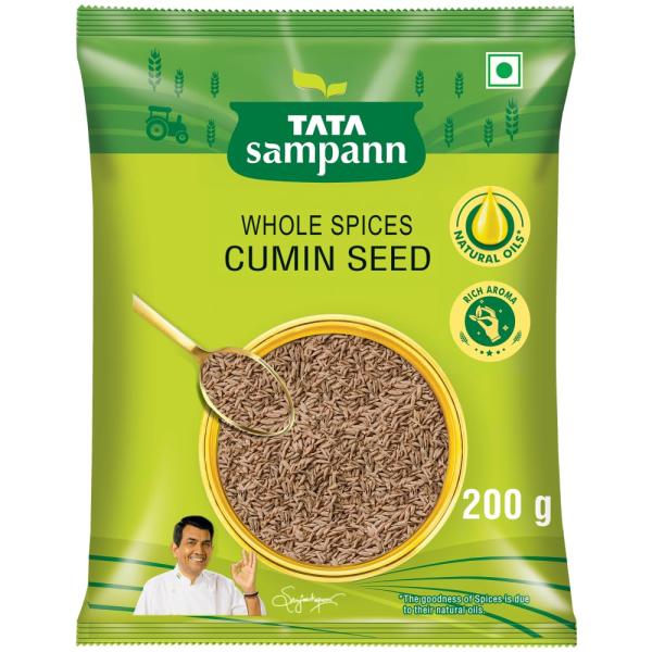 Tata Sampann Cumin Seed (Jeera), Whole Spices, Natural Oils GROCERY