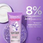 L'Oreal Paris Hyaluron Moisture Hydra Filling Leave-in Night Cream, GROCERY