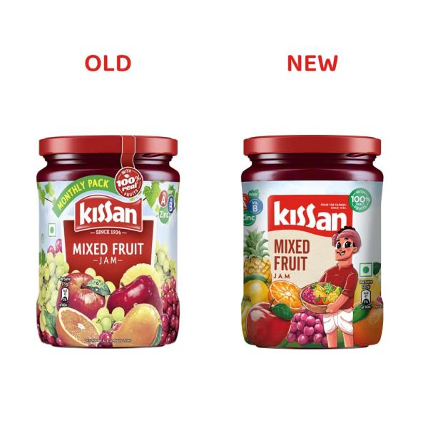 Kissan Mixed Fruit Jam, With Fruit Ingredients, 500 g grocery