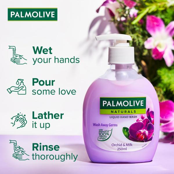Palmolive Naturals Black Orchid & Milk Liquid Hand Wash Refill 750ml, Wash Away Germs, Refreshing Fragrance Handwash Refill Pack, grocery