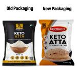 NutroActive Keto Atta Net Carb (3g Net Carb Per Roti) Extremely Low Carb Flour - 1kg grocery