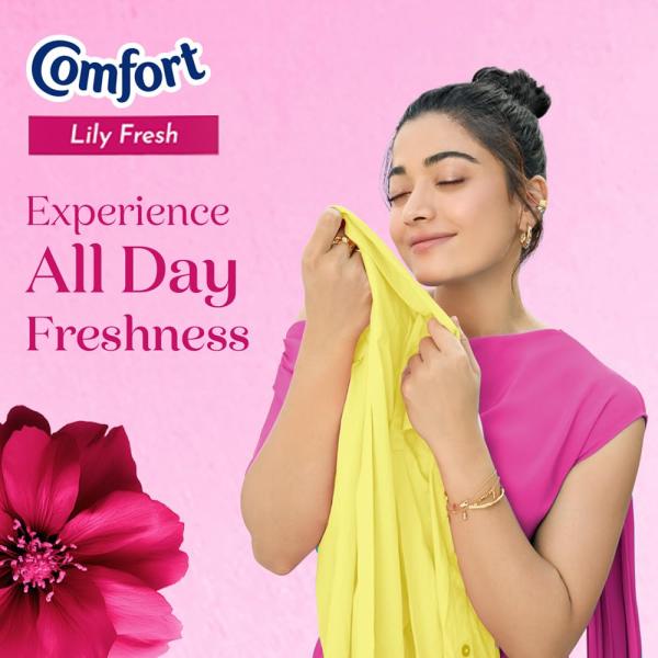 Comfort Lily Fresh Fabric Conditioner 2 L Refill Pack|| After Wash Liquid Fabric Softener - For Softness GROCERY