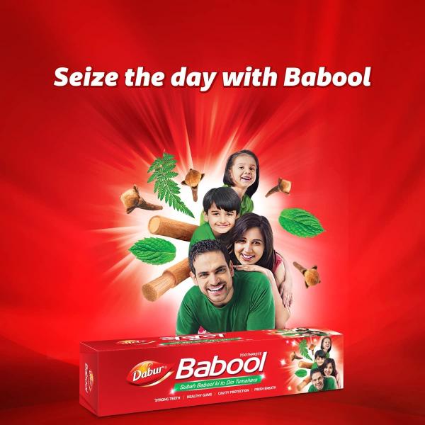 Dabur Babool Ayurvedic Toothpaste -700g (350g x 2) | For Strong Teeth & Healthy Gums | GROCERY
