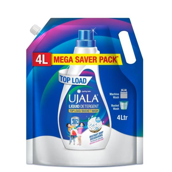 Ujala Top Load Liquid Detergent Mega Saver 4L Refill Pack | GROCERY