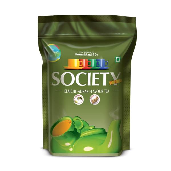 Society Elaichi Adrak Chai | 250 g Pouch | Pack of 1 | Society Tea | Ginger & Cardamom GROCERY