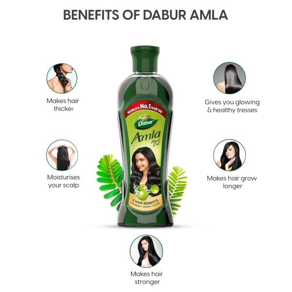 Dabur Amla Hair Oil for Strong , Long and Thick Hair -450ml grocery