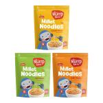 GROCERY Slurrp Farm No Maida Hakka Noodles Combo, Not Fried, No MSG, Classic, Mild and Curry Masala Millet Noodles, Pack of 3 X 192 g