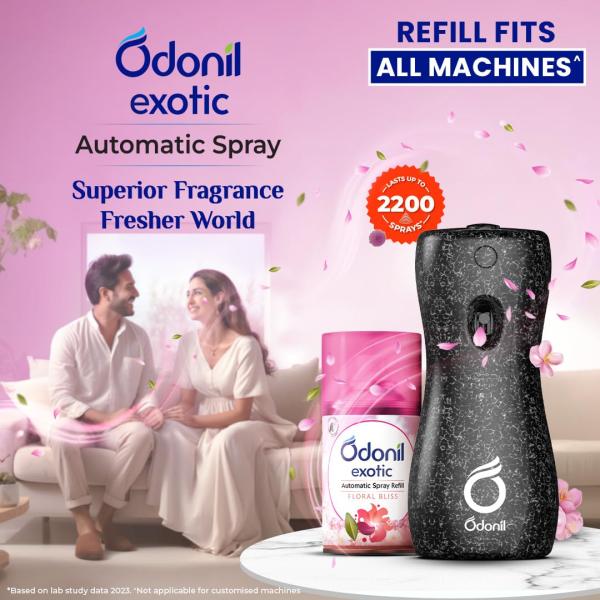 DABUR Odonil Exotic Automatic Spray Refill - 225Ml | Floral Bliss grocery