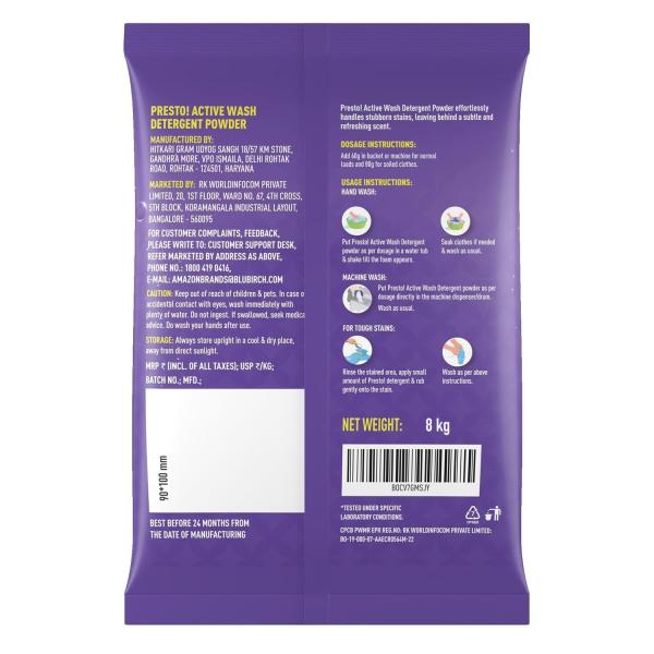 Presto! Active Wash Detergent Powder 1kg