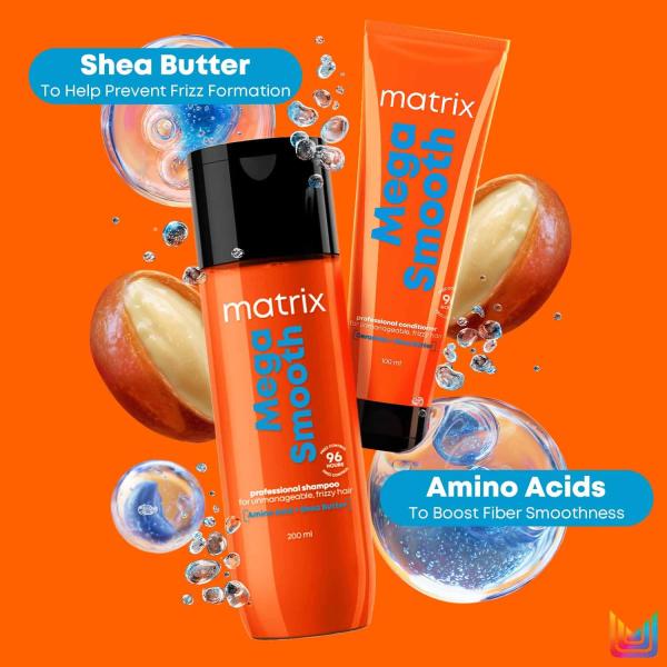 Matrix Mega Smooth Shampoo and Conditioner Combo with Shea Butter  grocery