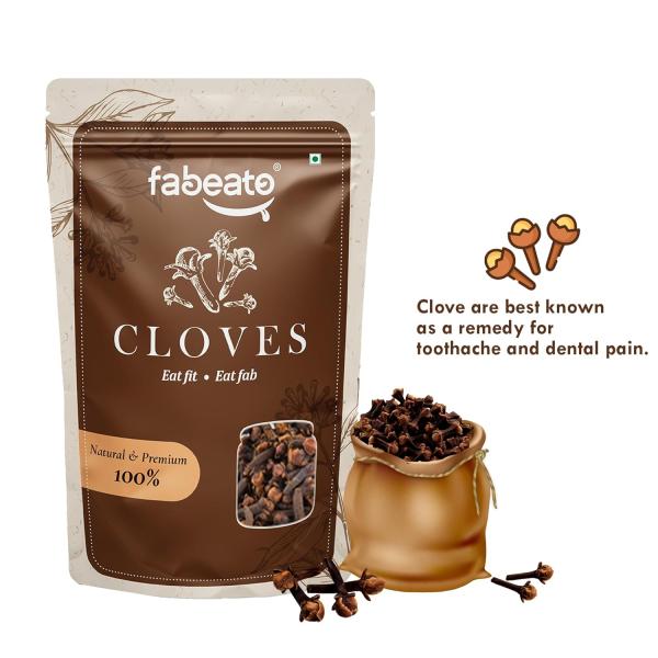 Fabeato Natural Premium Whole Cloves (Laung) For Indian Cooking 200Gm| Whole Spices GROCERY