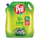Pril Lime Liquid Dishwash Gel - 2 Litre Pouch  GROCERY