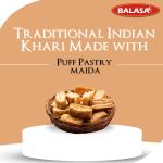 GROCERY   Balasa Khari Puff | Khari for Tea | Snack Items | Tea Time Snack | Crunchy and Tasty | Ready to Eat |