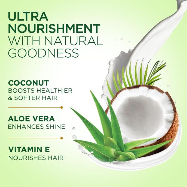 Parachute Advansed Coconut & Aloe Vera Hair Cream 210ml | Nourishes and Hydrates Hair | 2X Shiner, Smoother, Softer Hair | GROCERY