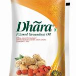 Dhara Filtered Groundnut Oil (0% Trans Fat), 1 L Pouch,910g GROCERY