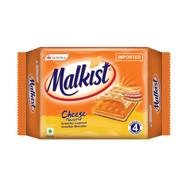 Malkist Cheese Flavoured Cracker Biscuits -72g - Pack of 8 (cheese) grocery