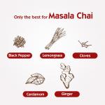 Society Tea Masala Chai | 1 kg Pack | Pack of 1 | Made with Cardamom Ginger Cloves Black Pepper and Lemongrass |GROCERY