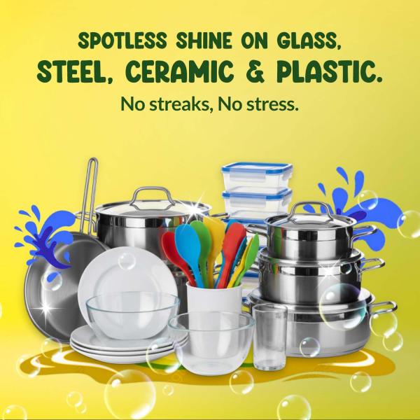 Shimmer Dishwash Gel – 5L Family Pack | Powerful Lemon Action for Tough Grease grocery