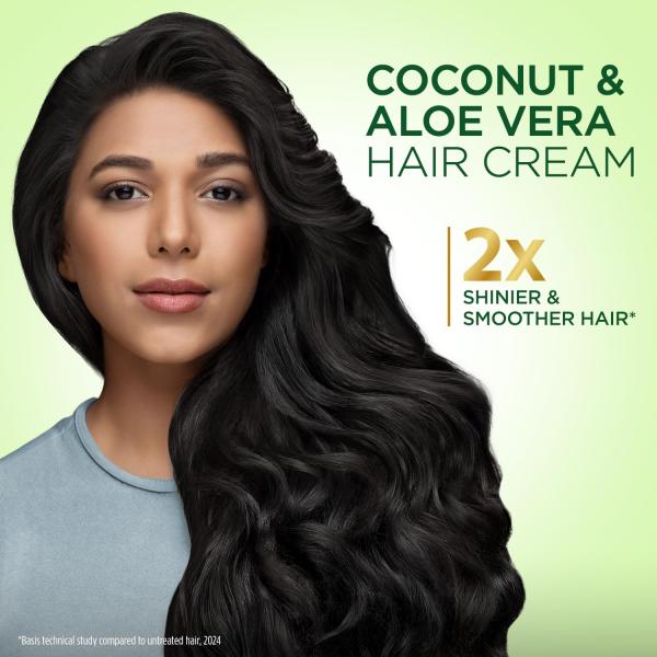 Parachute Advansed Coconut & Aloe Vera Hair Cream 210ml | Nourishes and Hydrates Hair | 2X Shiner, Smoother, Softer Hair | GROCERY