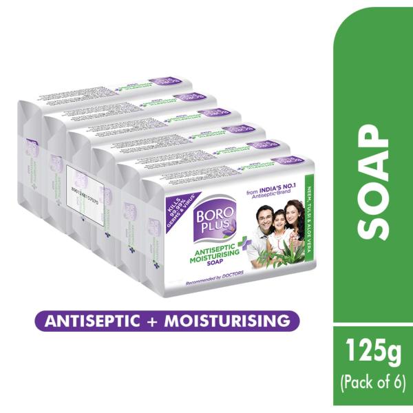 Boroplus Antiseptic And Moisturising Bathing Soap With Aloe Vera, Neem And Tulsi | 99.9% Germ  GROCERY