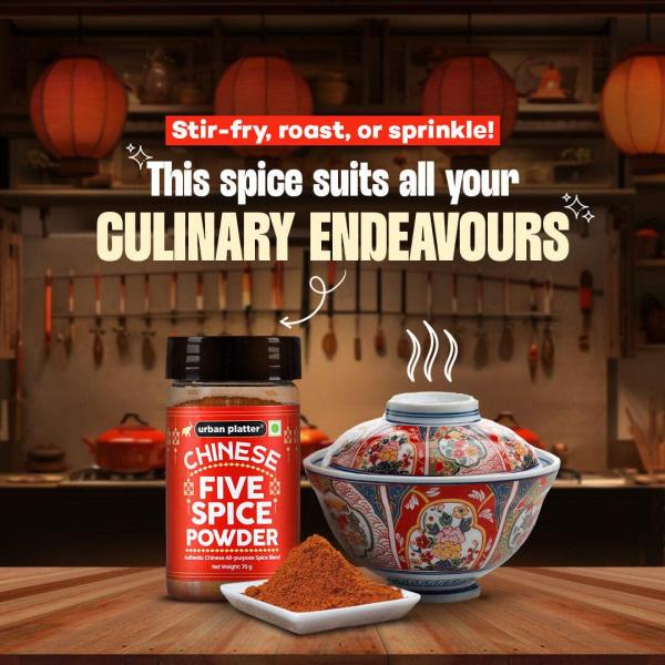 Urban Platter Chinese Five-Spice Powder Shaker Jar, 70g GROCERY