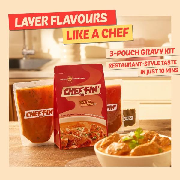 Cheffin' Butter Chicken Masala 285g | Ready to Cook in 10 mins | Serves 2-3  grocery