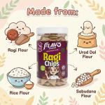 GROCERYGBV  FlavoFarm Ragi Chips – Cream & Onion Flavour 150g grocery
