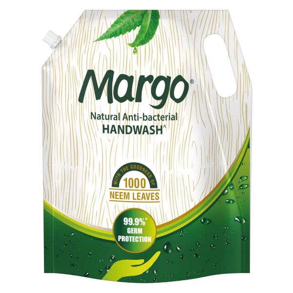 Margo Natural Anti-Bacterial Handwash for Soft, Hydrated hands - 1500ml Refill Pack [ Pack of 1 ]  grocery