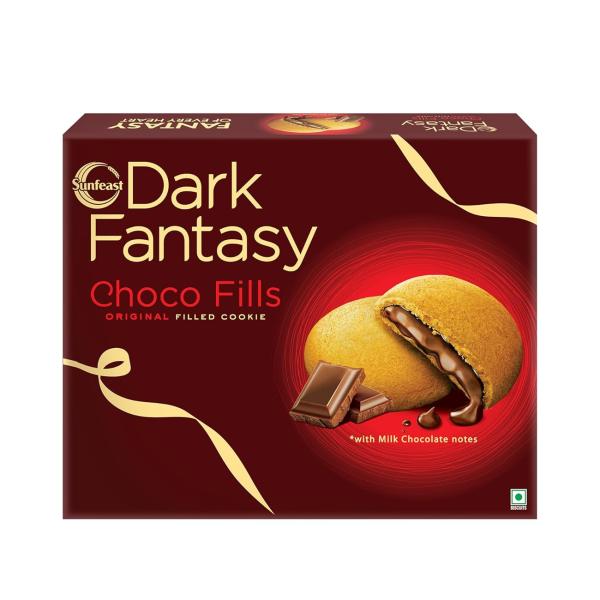 Sunfeast Dark Fantasy Choco Fills, 460g Original Filled Cookies with Choco Crème | Perfect Snack grocery