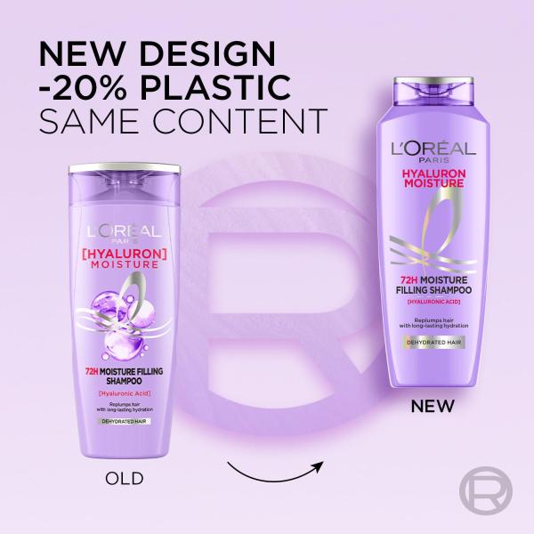 L Oréal Paris Moisture Filling Shampoo, With Hyaluronic Acid, For Dry & Dehydrated Hair,  GROCERY
