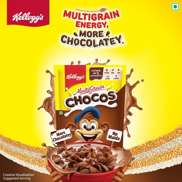 Kellogg's Multigrain Chocos, 385G | Multigrain Energy, More Chocolatey GROCERY
