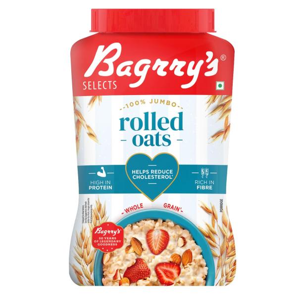 Bagrry’s 100% Jumbo Rolled Oats 1kg Jar GROCERY