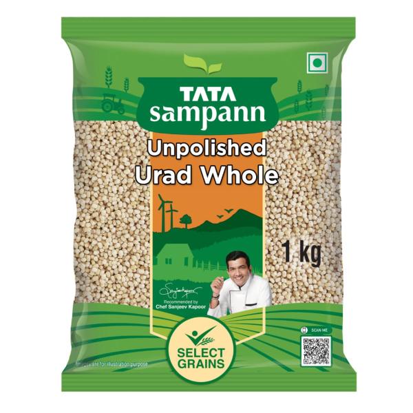 Tata Sampann Unpolished Urad Dal Whole, 1kg  GROCERY