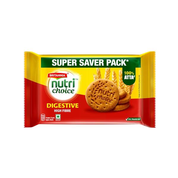 Britannia NutriChoice Digestive High Fibre Biscuits | 0% Maida grocery