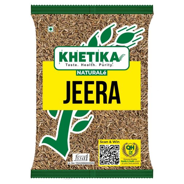 Khetika Naturale Premium Jeera | Whole Cumin Seeds 500gm GROCERY