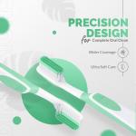 Enshine Advance Clean + Toothbrush Set | Ultra Soft Bristles, Compact Brush Head & Effective Tongue Cleaner | GROCERY