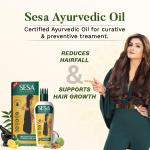 SESA Ayurvedic Hair Oil With Bhringraj & 17 Rare Herbs With Coconut Oil and 4 Nourishing For Hair Growth Help Control Hair Fall with Easy Applicator For Women and Men (200 ml)  grocery