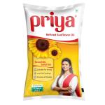 Priya Refined Sunflower Oil Pouch 850g GROCERY