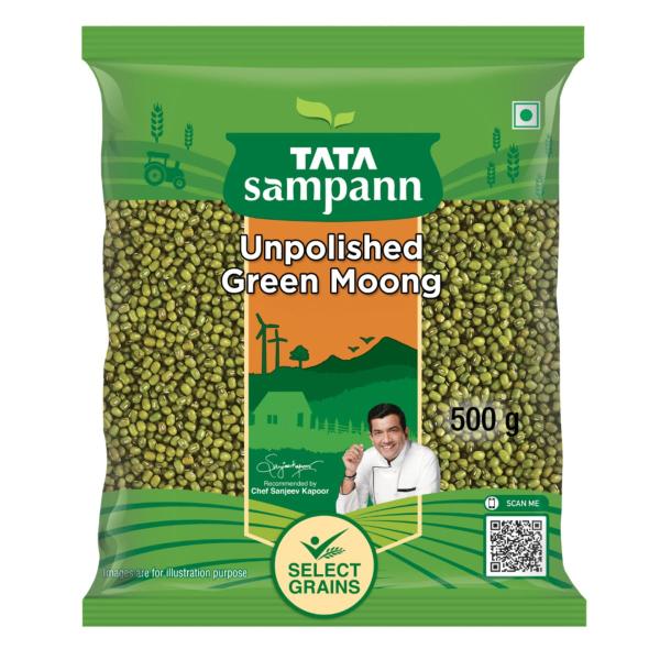 Tata Sampann Unpolished Moong Dal (Split), 500g