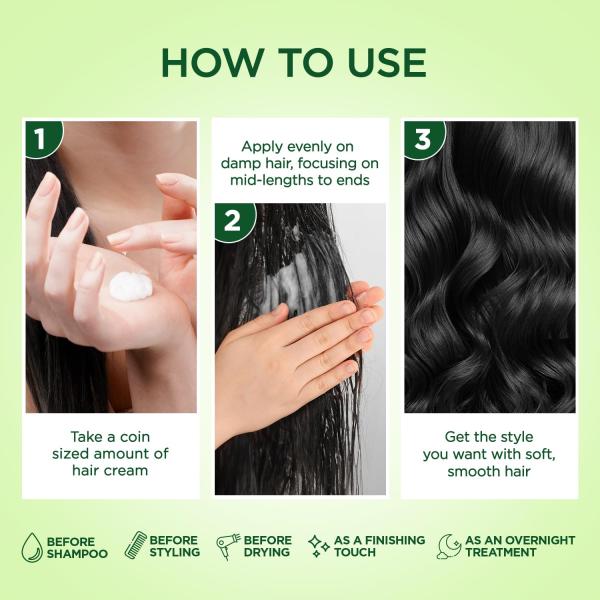 Parachute Advansed Coconut & Aloe Vera Hair Cream 210ml | Nourishes and Hydrates Hair | 2X Shiner, Smoother, Softer Hair | GROCERY