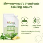 Koparo Organic Dishwash Liquid | 2 Litres | Lime And Basil Fragrance grocery