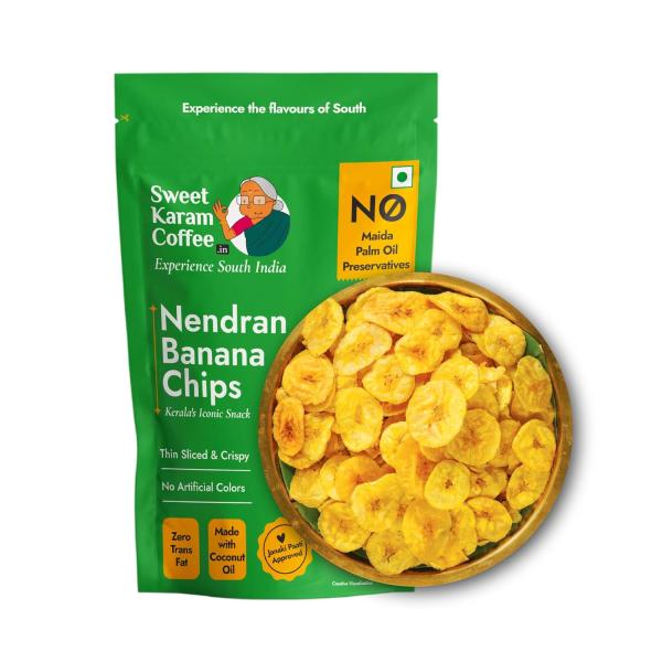 Sweet Karam Coffee Nendran Banana Chips – 95 grams | Made with 100% Coconut Oil | No Preservatives grocery