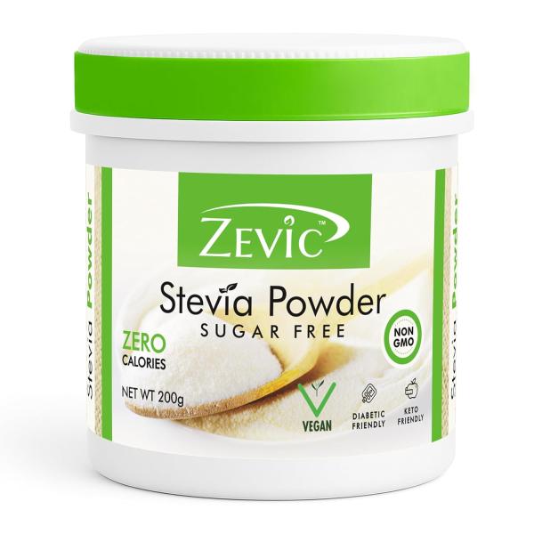 Zevic Stevia Sugar Free White Powder | Zero Calories & Vegan GROCERY