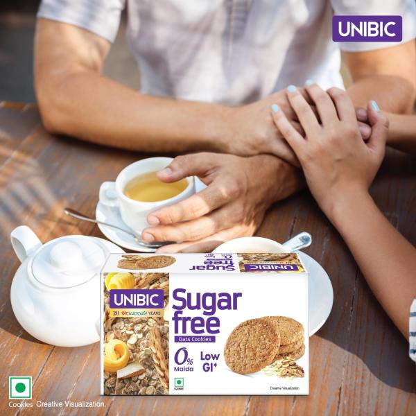 Unibic Sugar Free Oats Cookies I 202.5/225 Gm I Low GI No Maida I Cashew Biscuits I Sugar-Free Snack I Healthy Cookies (weight may vary)grocery
