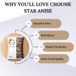 Chounk Natural Star Anise 100g (Pack of 1) | Spices Whole Chakri Phool GROCERY